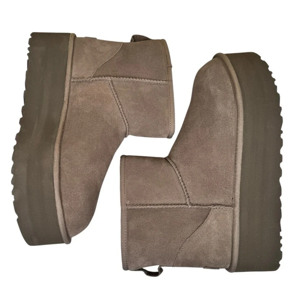 UGG‎ Classic Mini Platform Boots Smoke Plume Women's Size 11